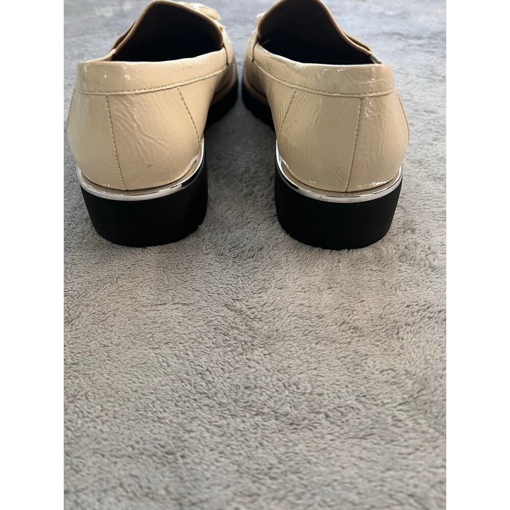 Franco Sarto Chunky Lug Sole Tassel Heeled Platform Loafer Metal Accent Size 8.5 - Picture 8 of 10